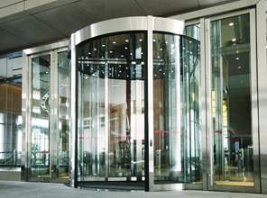 Dj-20x1 superelevation two wing revolving door